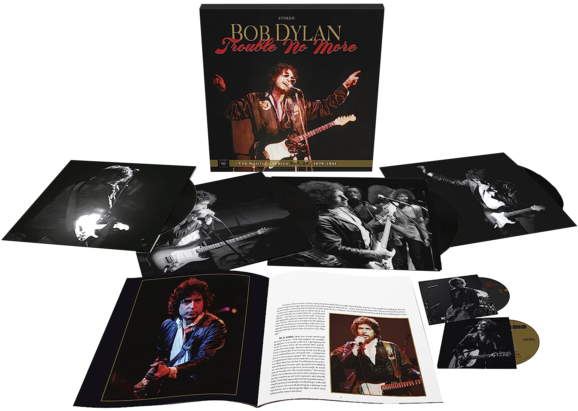 Image of Artwork for Bob Dylan's Trouble No More: The Bootleg Series Vol. 13 / 1979-1981 (4LP, 2CD Boxset)